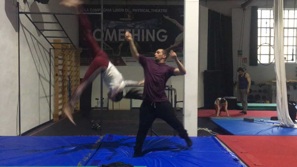 Gymnast Couple Lets Off Steam During Training Buzz Videos